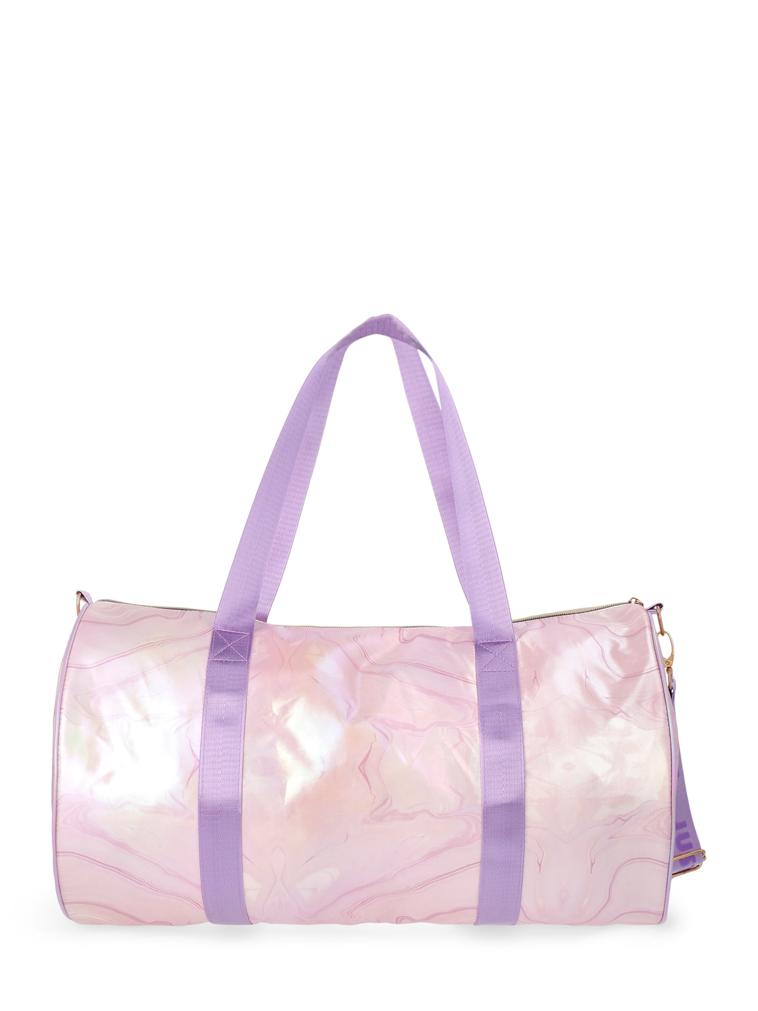 Justice Girls Print Round Duffle Bag, Pink