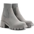 thumbnail image 3 of Solid Color Round Toe Chelsea Boots Shoes for Women Girls, 3 of 6