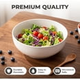 thumbnail image 5 of Serving Bowls,101oz (10") Large Salad Bowl Set of 2, Large Ceramic Bowls for Party, White Serving Bowls for Salad,Fruit,Pasta and Dinner, Microwave Dishwasher Safe, 5 of 6