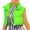 Green, variant on jsaierl Cropped Puffer Vest Women Full Zip Sleeveless Padded Jacket Solid Stand Collar Down Top Quilted Bubble Waistcoat