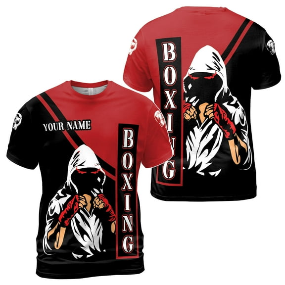 Custom Name Kickfit Boxing Apparel, Strong KickBoxing Unisex T-Shirt S-5XL