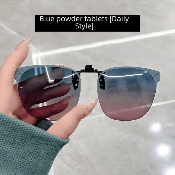 HBMYN Clip on Sunglasses Over Prescription Glasses Polarized Anti Glare Flip Up Uv Protection Glasses for Men Women