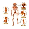thumbnail image 2 of Halloween Pumpkin Skeleton Decorations with Posable Joints Skeletons for Party Haunted House Props  4 Packs, 2 of 8