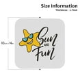 thumbnail image 3 of Disketp Sun And Fun Funny Coasters,6 Pcs Leather Coasters With Holder, Perfect Housewarming Hostess Gifts,Protect Furniture From Water Marks Scratch And Damage, 3 of 9