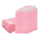 thumbnail image 1 of Uxcell 200Pcs Bolsas de Papel Kraft para Regalos, 6" x 3" Bolsas de Caramelo a Prueba de Grasa Bolsas Planas para Favoritos Bolsas Pequeñas de Regalo con Puntos Blancos y Rosados, 1 of 6