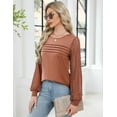thumbnail image 5 of Zeagoo Womens Elegant Blouse Lace Long Sleeve Tops Dressy Cute Fall Tops Casual Work T-Shirts, 5 of 8