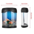 thumbnail image 3 of Herwey Mini Fish Tank, Desk Aquarium, LED Bedroom For Office Desk, 3 of 8