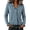 Blue, variant on Button Down Sweater Shirts Women Winter Fashion Ruffled Trim Knit Sweater V Neck Button Down Winter Sweaters Outerwear Coats