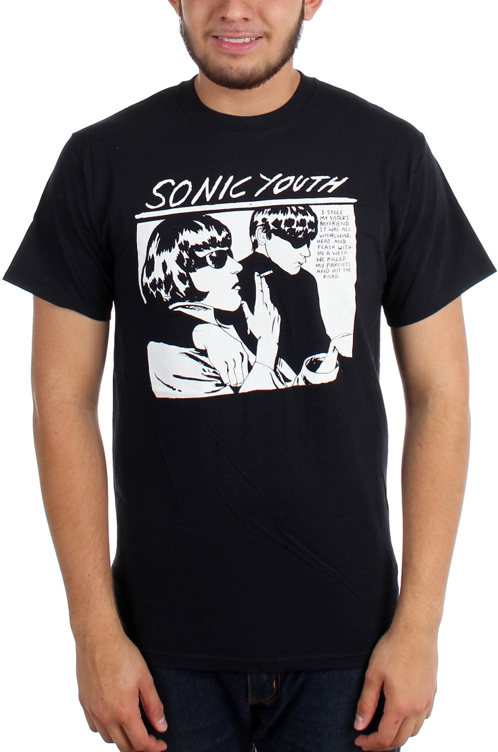 Sonic Youth Mens Black Goo TShirt
