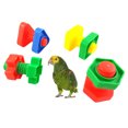 thumbnail image 5 of SPRING PARK 4 PCS Square Shape Huge Nuts & Bolts Plastic Bird Toy Parts Parrots Macaws Cockatoos, 5 of 5