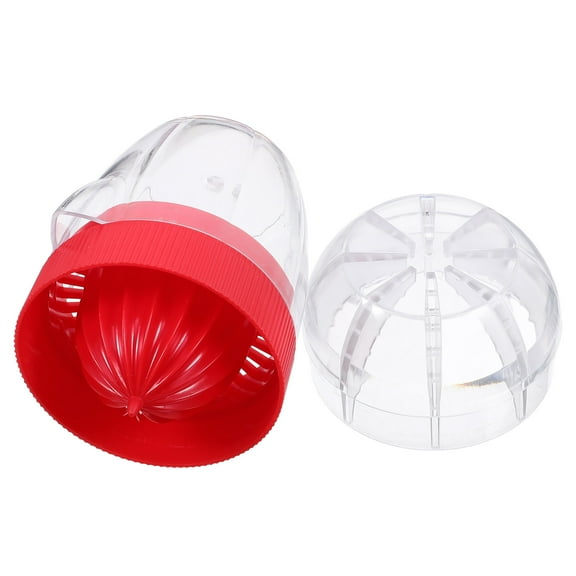 Portable Manual Fruit Juicer for Juicing Made of Plastic Red Color Suitable for Traveling Home Use