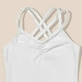 thumbnail image 5 of Ballet Leotards for Teens Classic Spaghetti Strap Girls White Dance Leotard Kids Ballet Outfit Leotards for Girls 6-7 Years, 5 of 8