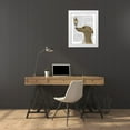 thumbnail image 3 of Fab Funky 15x18 White Modern Wood Framed Museum Art Print Titled - Greyhound, Tan, Ice Cream, 3 of 4