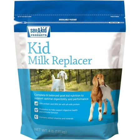 Sav-A-Kid Goat Kid Milk Replacer 4lbs. Complete Protein Immune Support