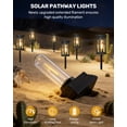 thumbnail image 5 of Solar Lights Outdoor, 6 Pack Solar Powered Waterproof Pathway Lights, IP65 Waterproof, Auto On/Off Outdoor Lights for Garden, Landscape, Path, Yard, Patio, Walkway, 5 of 9