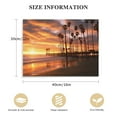 thumbnail image 2 of Nawypu Beach Sunset Canvas Print Wall Art Coconut Tree and Sunset Glow Pictures Wall Decor Artwork Sunset Tropical Wall Art for Living Room Bathroom Kidroom Wall Decoration Stretched and Framed, 2 of 5