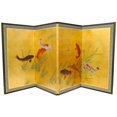 thumbnail image 2 of Oriental Furniture 36" Gold Leaf Seven Lucky Fish, wall art, wall décor, oriental item, 2 of 2