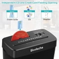 thumbnail image 7 of Woolsche Paper Shredder - 10-Sheet Cross Cut with 3.43-Gallon Basket - P-4 Security Level - 3-Mode Design - Shreds CD and Credit Card - Durable, Fast, and Jam Proof, 7 of 7