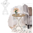 thumbnail image 4 of Mesa auxiliar decorativa COZAYH Rustic Farmhouse Cottagecore White, 4 of 9