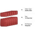 thumbnail image 2 of SUNCROWN 12 Piece Outdoor Patio Cushion Covers Replacement, Outdoor Cushion Slipcovers(6 Seat Covers and 6 Back Covers) with Zipper for Outdoor Furniture, Patio Sofa Couch(Red), 2 of 7