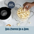 thumbnail image 4 of Nostalgia Hot Air Popcorn Maker, 8-Cup Countertop Popcorn Machine with Measuring Cup, White, 4 of 8