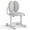 Grey, variant on Costway Kids Desk Chair with Double Back Support Adjustable Height Upholstered Computer Chair Pink