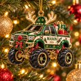 Monster Tree Dc Acrylic Ornament Personalized Reindeer Monster Truck Tree Hanging Gift ...