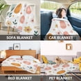 thumbnail image 7 of 50x60 inch Crystal Fleece & Arctic Fleece Blanket Soft Bed Throws for Home or Camping Cute Easter Eggs and Floral, 7 of 7