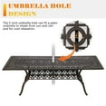 thumbnail image 3 of TPHORK Cast Aluminum 86" Rectangular Patio Dining Table,Outdoor Dining Table for 8-10,Patio Metal Dining Table with Umbrella Hole for Backyard,Garden,Poolside, 3 of 8