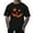 Black, variant on Mens T Shirts Casual Halloween Theme Expression Printed Solid Color Crew Neck Short Sleeve Tops Loose Comfortable Mens T-Shirts Black L
