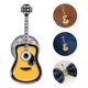 thumbnail image 2 of 3 pines de solapa con forma de guitarra retro, broche de guitarra punk de moda, pin decorativo para bolso o abrigo, 2 of 8