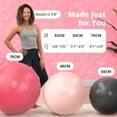 thumbnail image 6 of Greater Goods Professional Exercise Ball - 65cm Yoga Ball for Balance, Stability, Pregnancy, and Home Workouts - Anti-Burst, Non-Slip, Blush Pink, 6 of 6