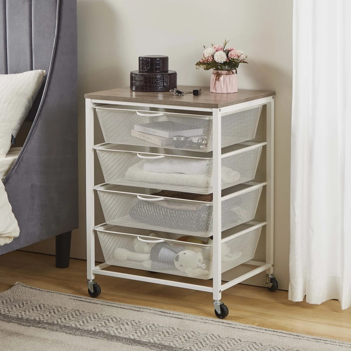 Edifice 4 Drawer Rolling Cart