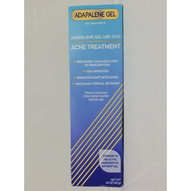 Adapalene Gel 0.1% Acne Treatment, Topical Retinoid Cream For Face 