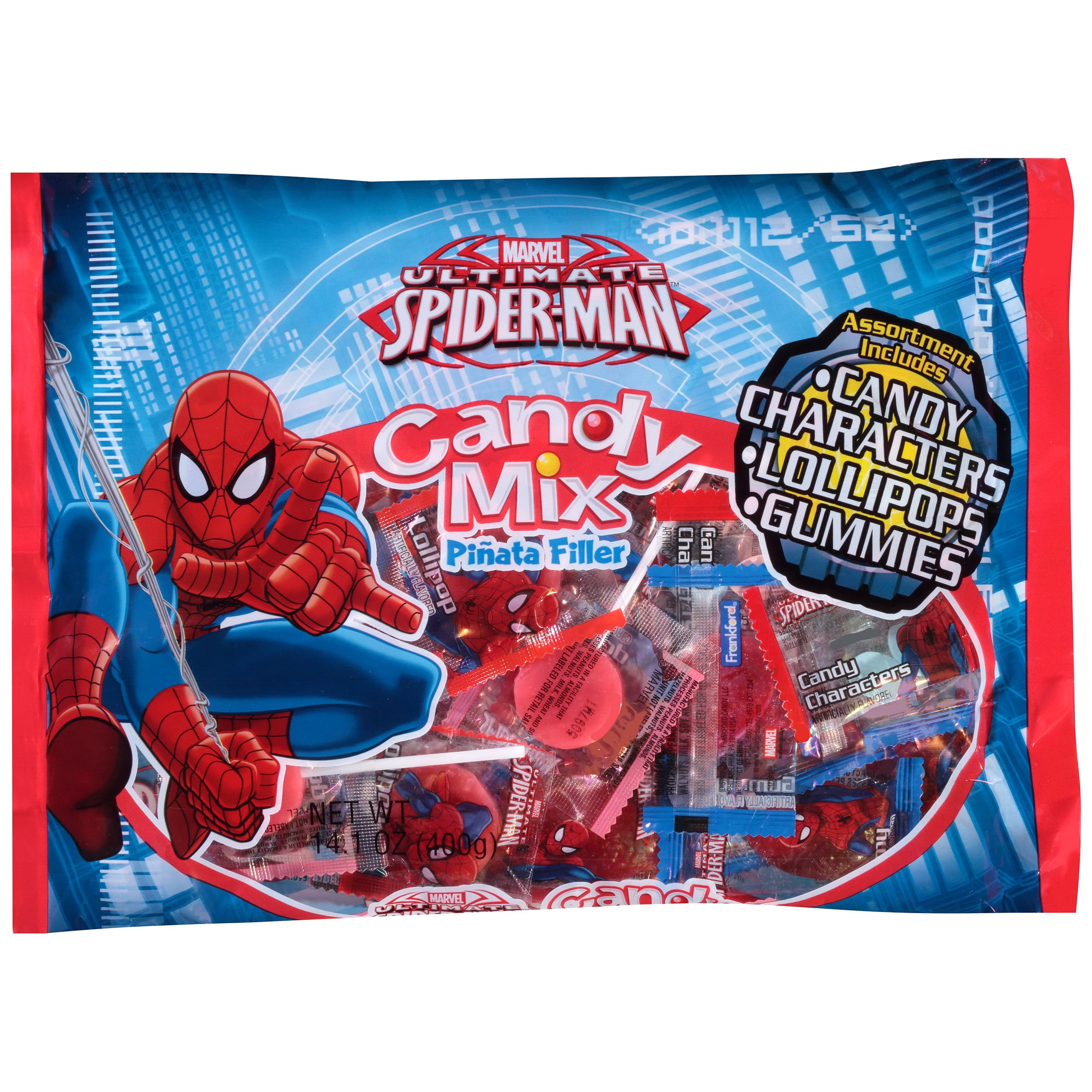 Marvel Ultimate Spider Man Piata Filler Candy, Mix 14.1 Oz