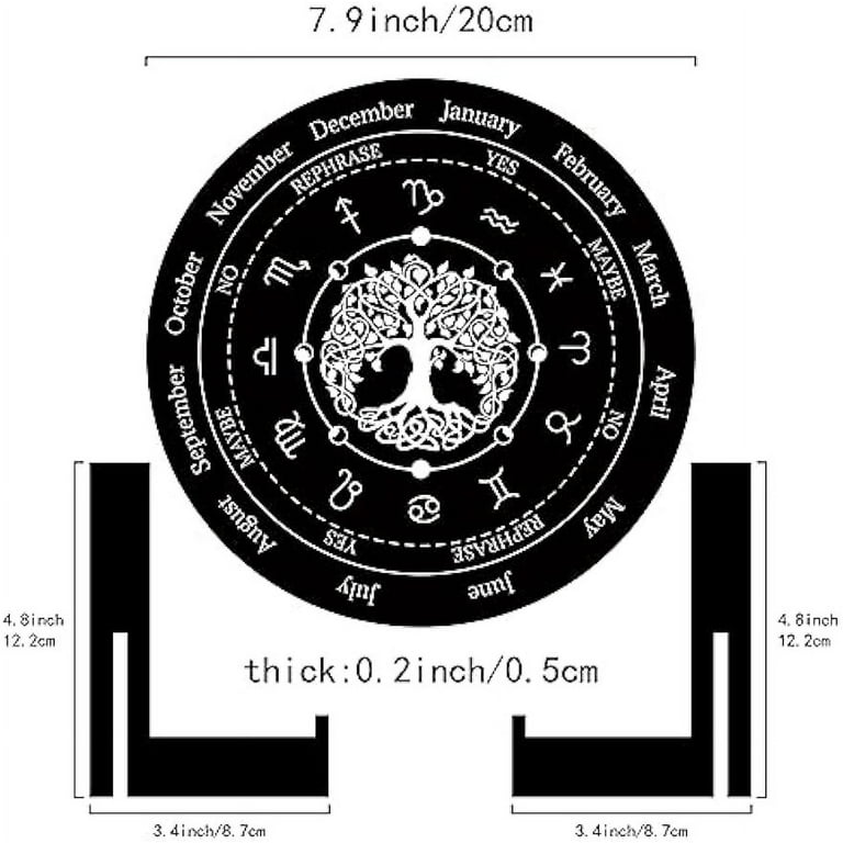 Wheel of The Year Sign Pagan Decor Wicca Calendar Wiccan Holidays Altar  Pendulum Board Witch Stand Tree of Life - Walmart.com