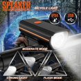 thumbnail image 2 of Luces delanteras y traseras recargables para bicicleta con timbre eléctrico - Bicicleta LED, 2 of 5