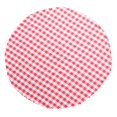 thumbnail image 1 of Nappe à Carreaux Nappe Ronde Nappe en Polyester pour Restaurant Hôtel Camping Pique-Nique (Carreaux Rouges, 1.6m), 1 of 2