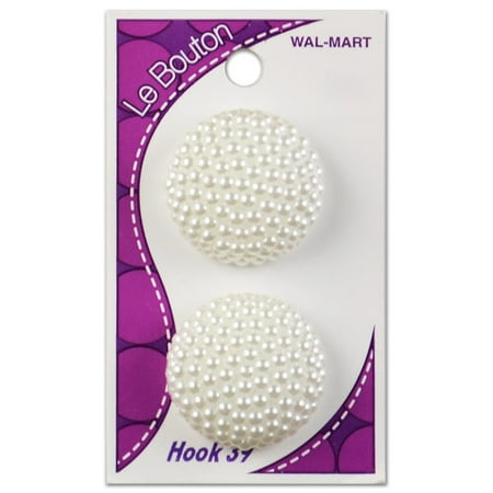 Le Bouton White Shank Button
