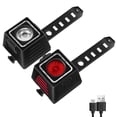 thumbnail image 1 of Juego De Luces Recargables Para Bicicleta, Luz Led Delantera Y Trasera Para Bicicleta, Fácil De Instalar qarigey OD014091-00, 1 of 6