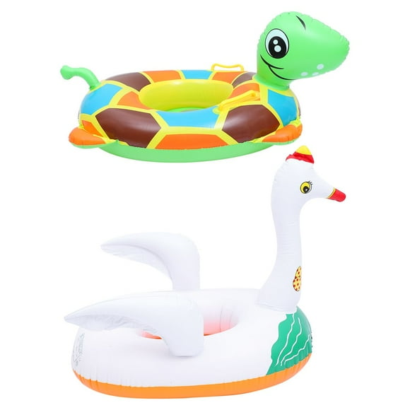 EIMELI 2 Pcs Bouée de Natation pour Bébé Siège Flottant d'Été Design Animal Jouet de Piscine Gonflable pour Bébé