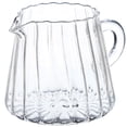 thumbnail image 1 of Jarra de crema de vidrio: Jarra de leche de vidrio transparente para espumar crema, olla pequeña para servir café, té en casa, cafetería, restaurante, cafetería, 200 ml, 1 of 6