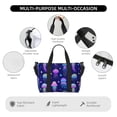 thumbnail image 3 of Travel Duffle Bag Blue Purple Jellyfish Travel Tote Bags Carry on Luggage Waterproof Weekender Bags with Top Handle Adjustable Shoulde Strap for Travel Gym, 3 of 5
