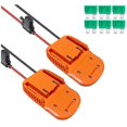 thumbnail image 1 of 2pcs Power Wheels Adapter For 18v Battery Dock Power Connector For Diy Rc Toy Car Truck A, 1 of 5