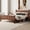 Dark Walnut, variant on Mirightone Twin Size Platform Bed Frame with Headboard & Footboard, Modern Farmhouse Wood Grain Bed for Teens & Guest Room, Dark Walnut