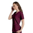thumbnail image 5 of Landau Essentials Relaxed Fit 4-Pocket V-Neck Scrub Top for Women 8232, 5 of 5
