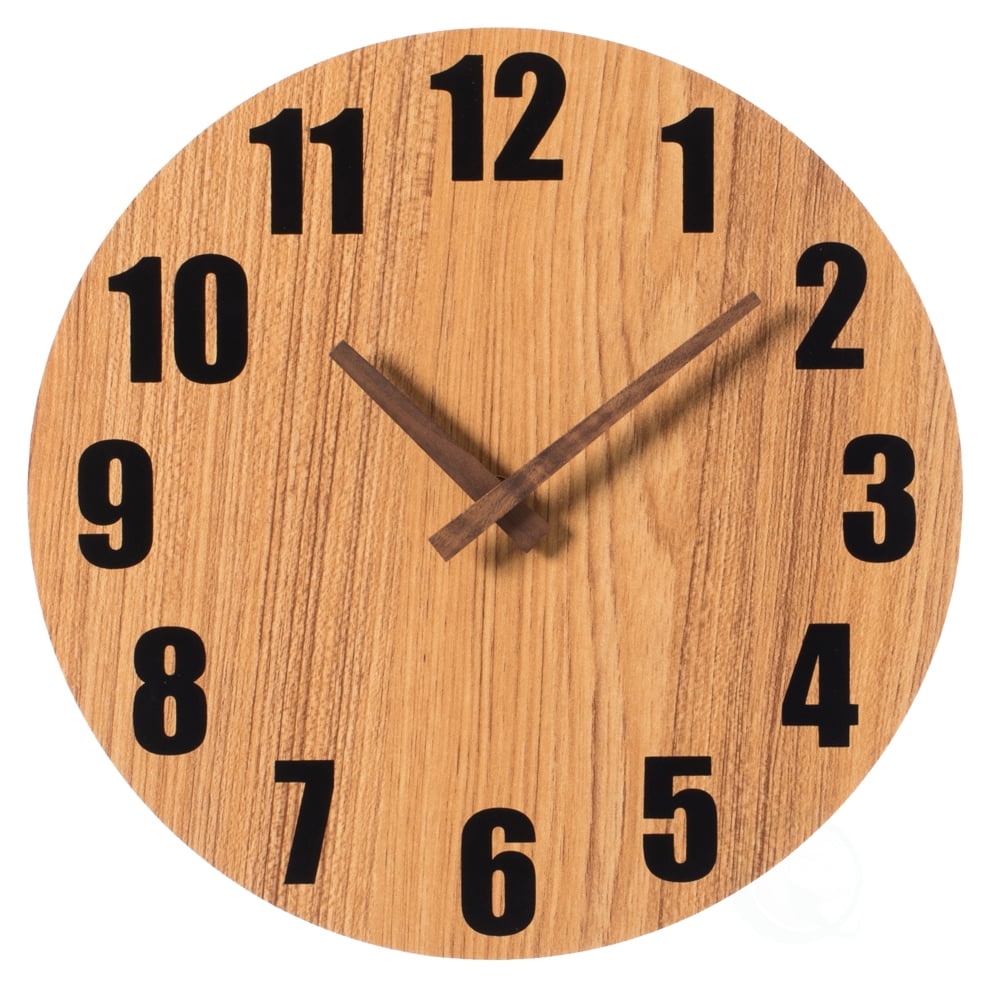 Details about   Mid-Century Modern Clock Industrial Wall Decor Wood Metal Home Decor 