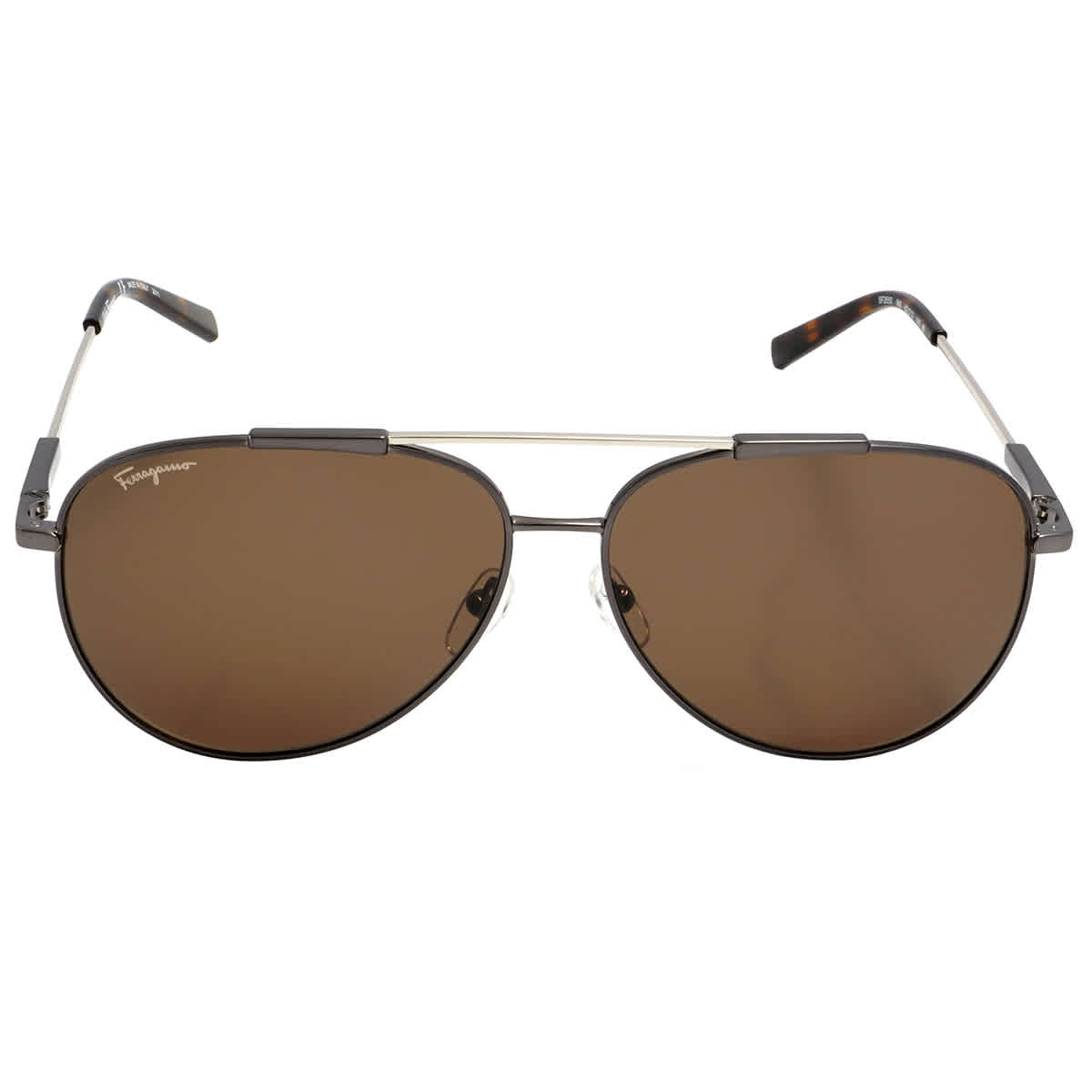 Salvatore Ferragamo Unisex Brown Pilot Sunglasses Ghana | Ubuy display picture 2