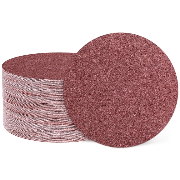 50 Pcs 7 Inch Sanding Disc 40 Grit Hook and Loop Sandpaper Random Orbital Sander Pads for Woodworking Automotive