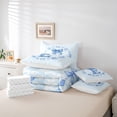 thumbnail image 6 of Erosebridal Vintage Initial Letter E 7pcs Bedding Comforter Set,Kawaii Bowtie Cute Bows Queen Bedding Sets For Girls Kids,Reversible, 6 of 7